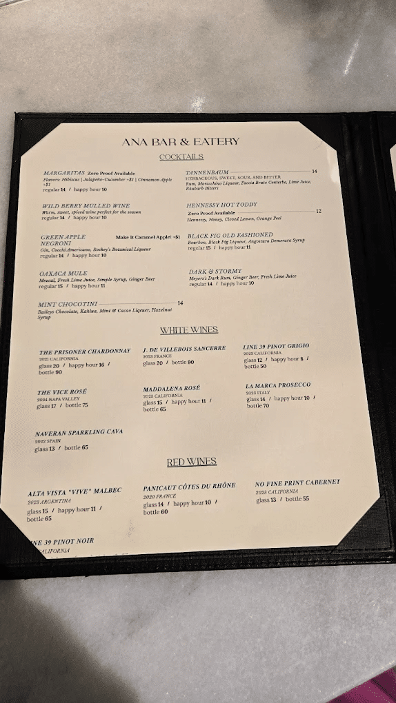 Ana Bar & Eatery Hudson Yards