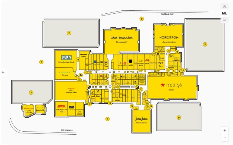 Roosevelt Field Directory Map
