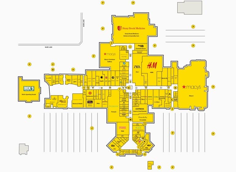 Smith Haven Mall Directory Map