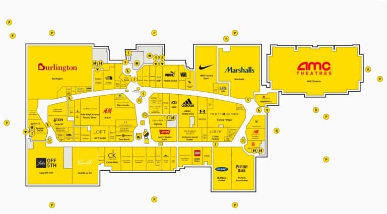 The Mills at Jersey Gardens Directory Map
