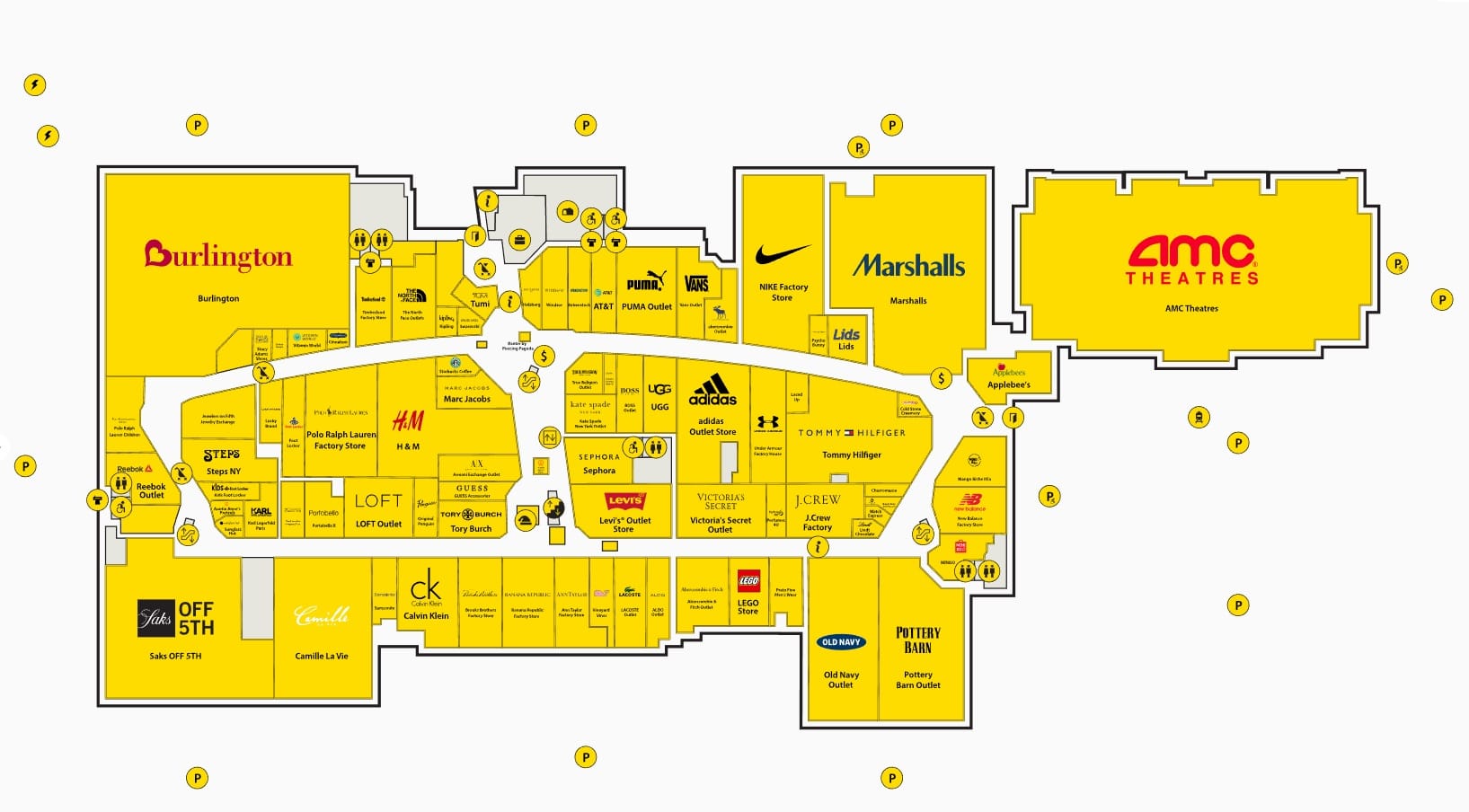 The Mills at Jersey Gardens Directory Map