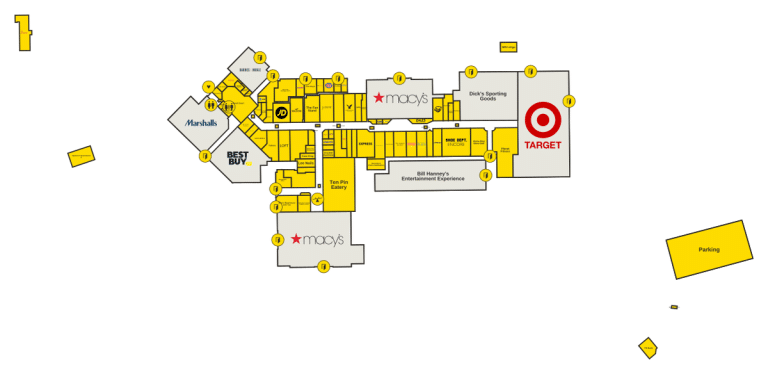 Cape Cod Mall Directory Map