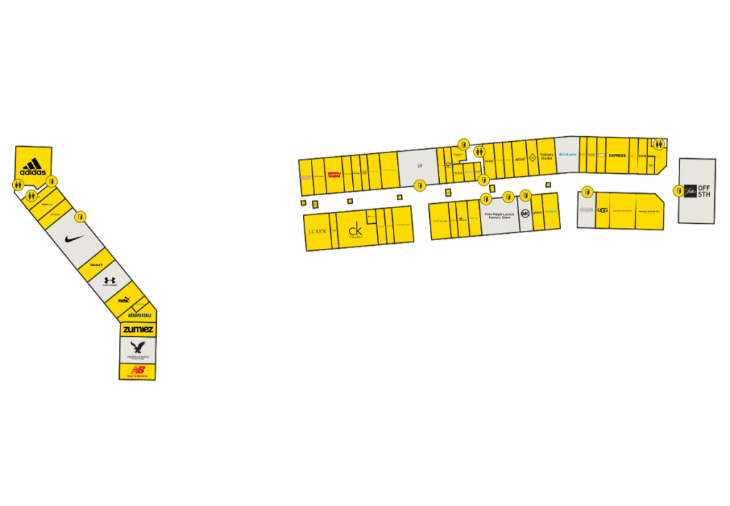 Clinton Premium Outlets Directory Map