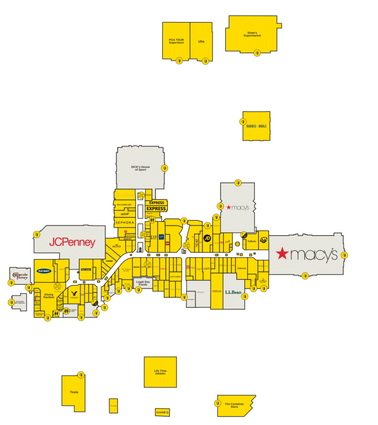 Northshore Mall Directory Map
