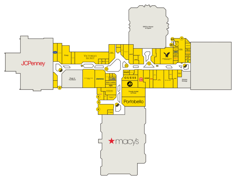 Rockaway Townsquare Directory Map
