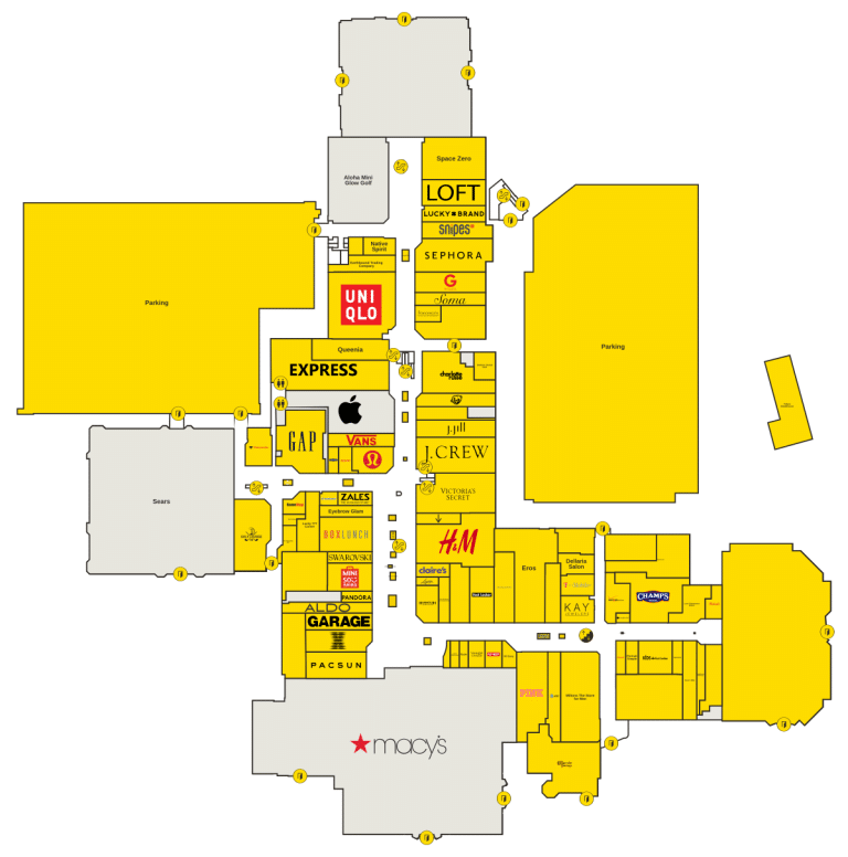 South Shore Plaza Directory Map