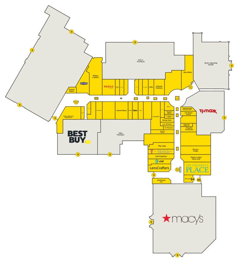 Square One Mall Directory Map