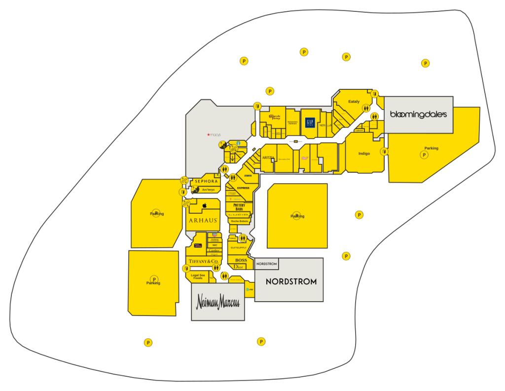 The Mall at Short Hills Directory Map