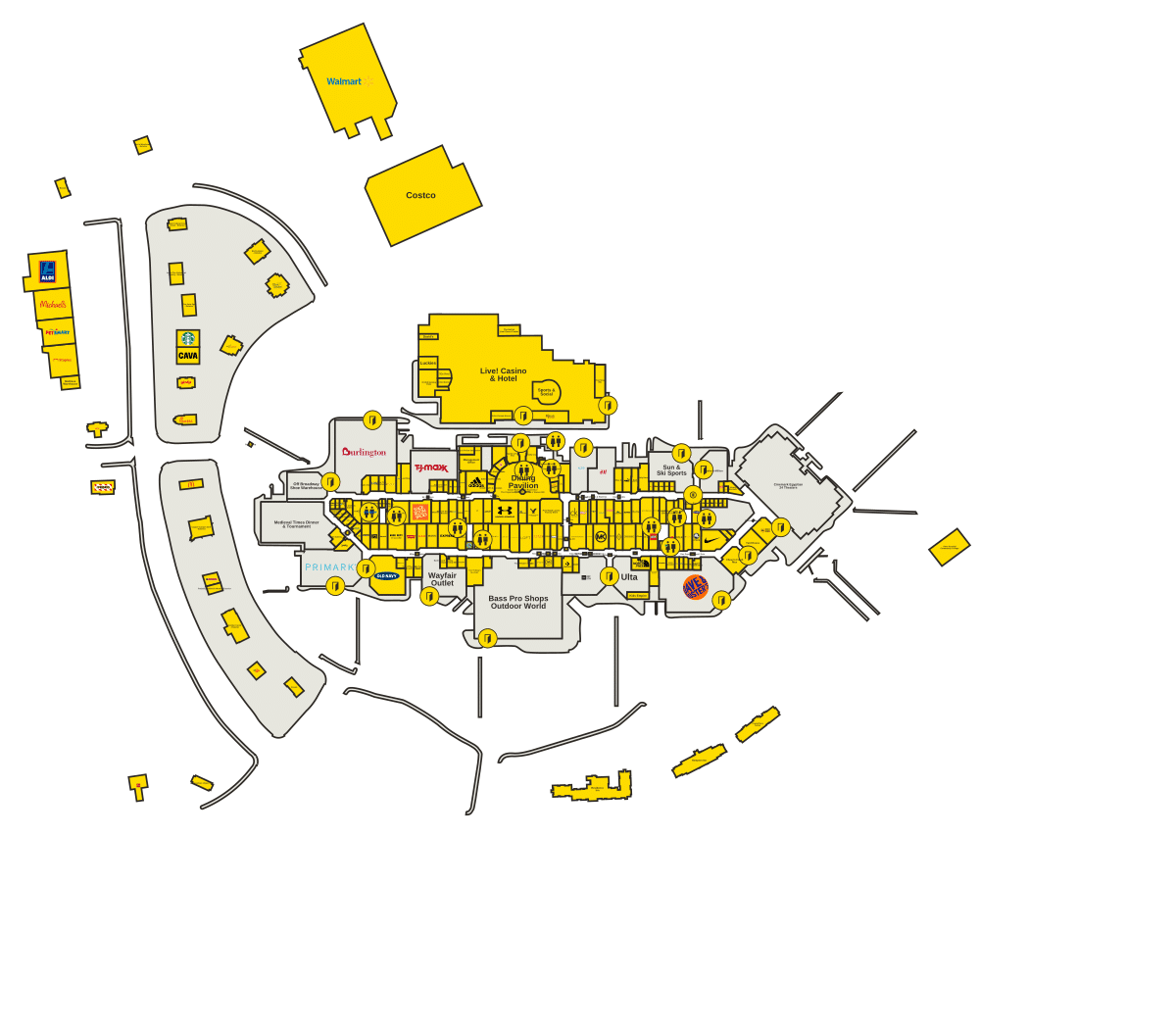 Arundel Mills Directory Map