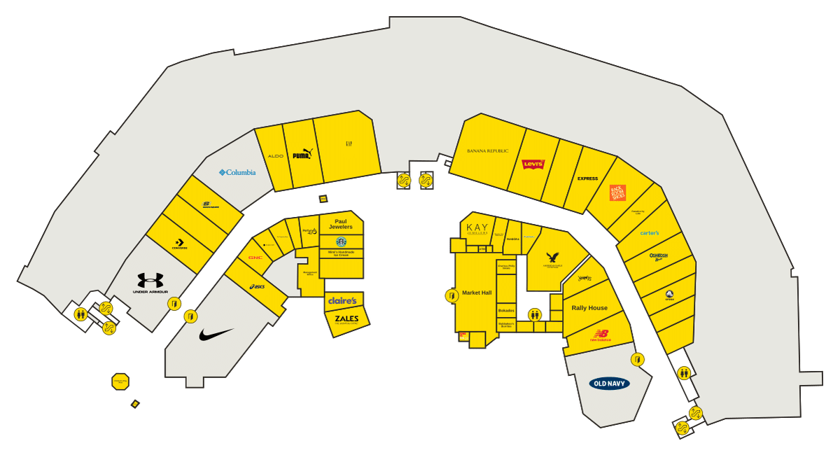 Clarksburg Premium Outlets Directory Map