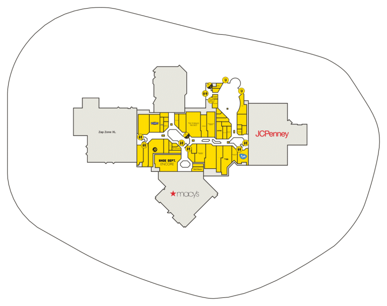 Crossroads Mall Directory Map