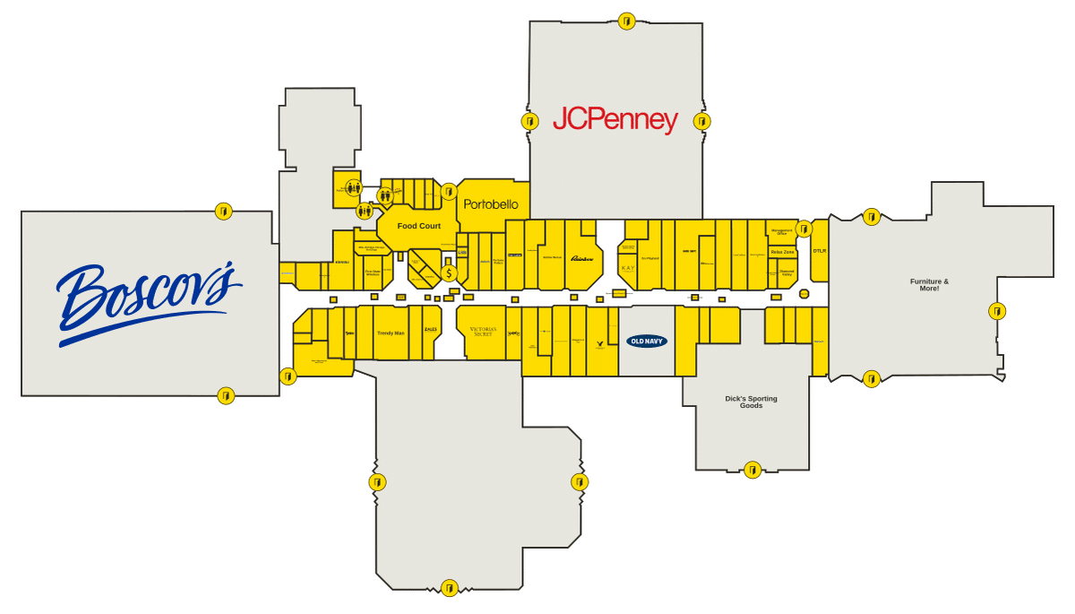 Dover Mall Directory Map