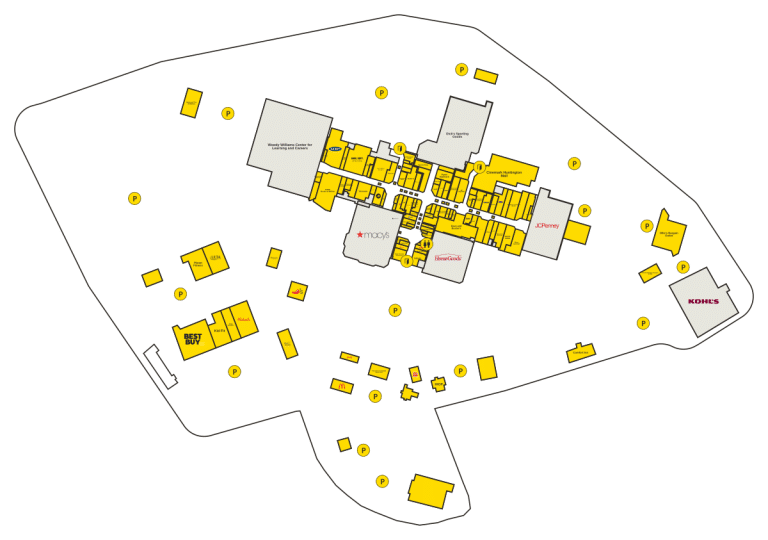 Huntington Mall Directory Map
