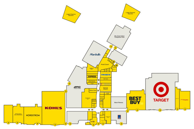 Liberty Tree Mall Directory Map