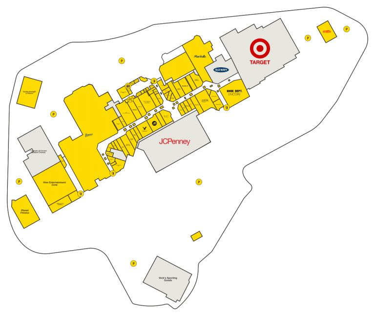 Meadowbrook Mall Directory Map