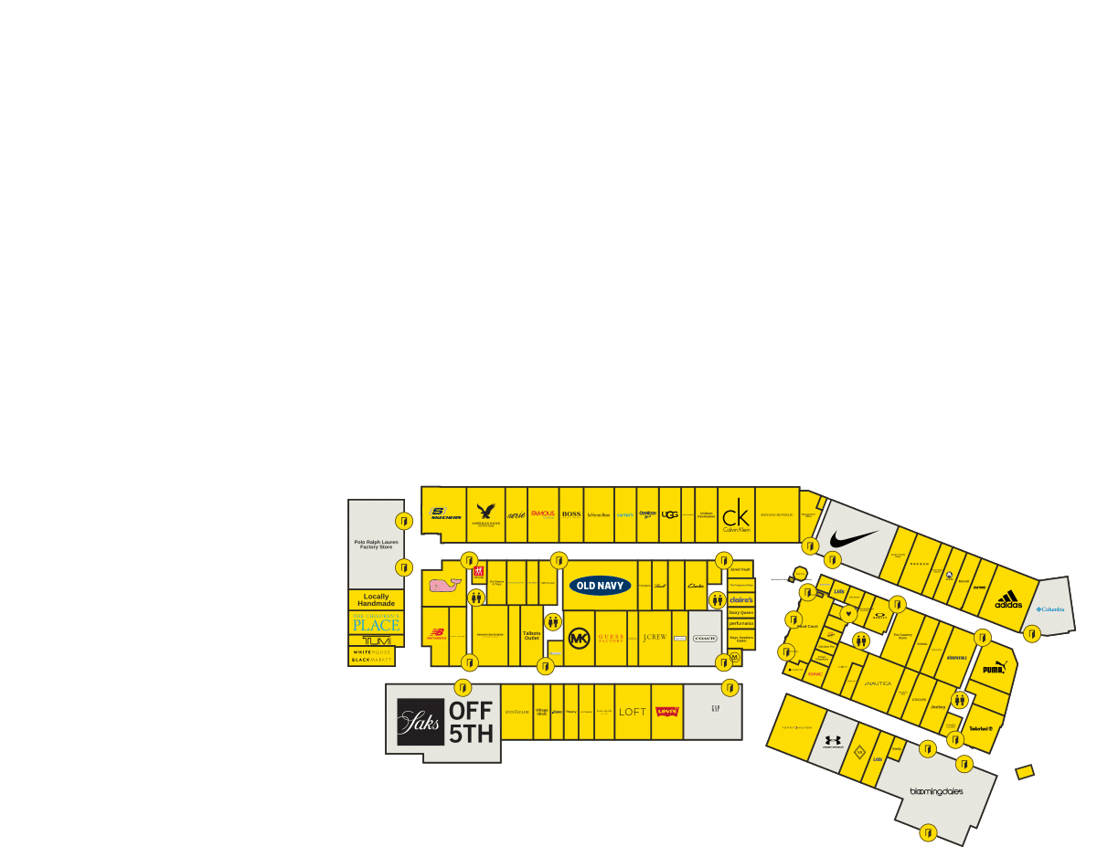 Merrimack Premium Outlets Directory Map