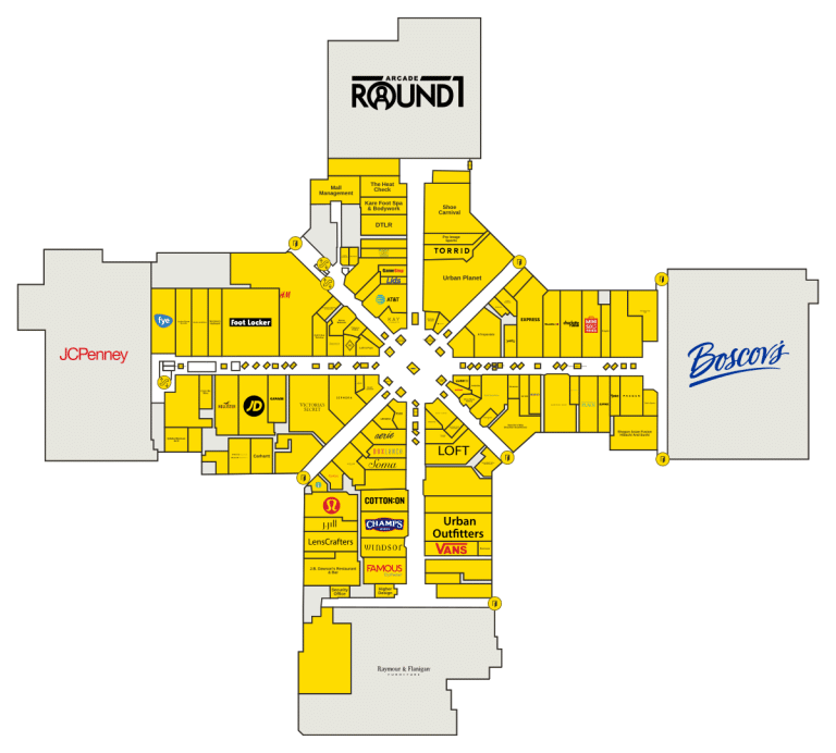 Park City Center Directory Map