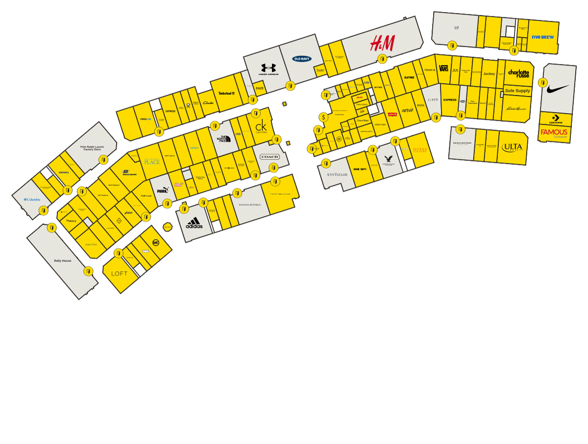 Philadelphia Premium Outlets Directory Map