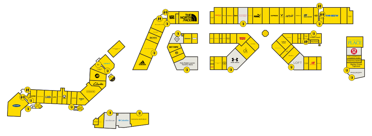 Pocono Premium Outlets Directory Map