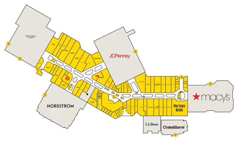 Ross Park Mall Directory Map