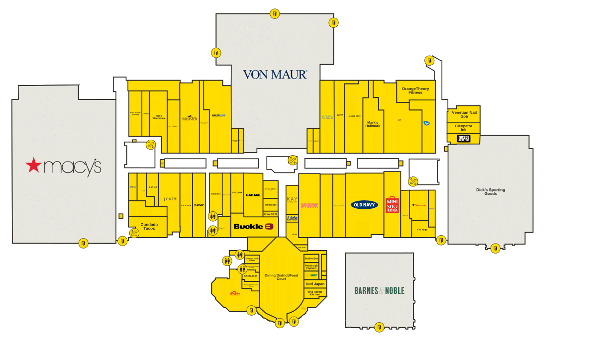 South Hills Village Directory Map