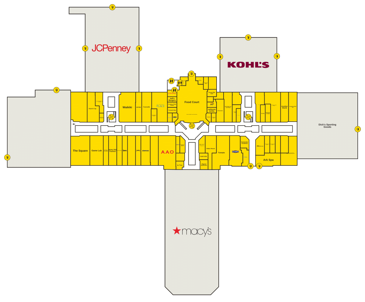 St. Charles Towne Center Directory Map