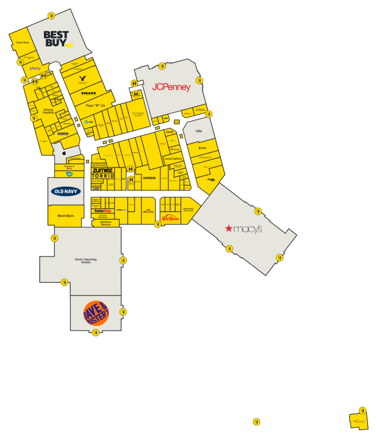 The Mall of New Hampshire Directory Map