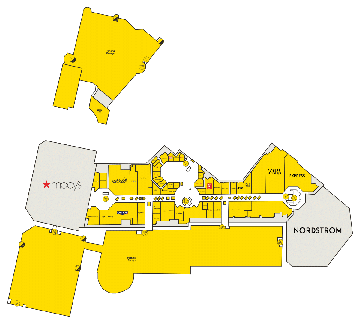 Towson Town Center Directory Map