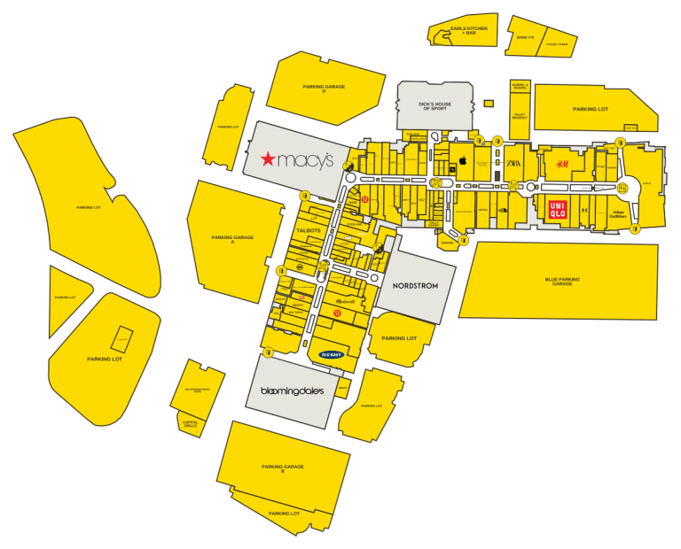 Tysons Corner Center Directory Map