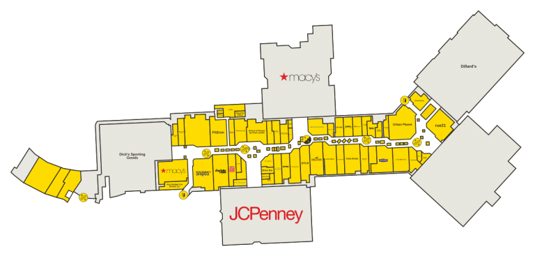 Augusta Mall Directory Map