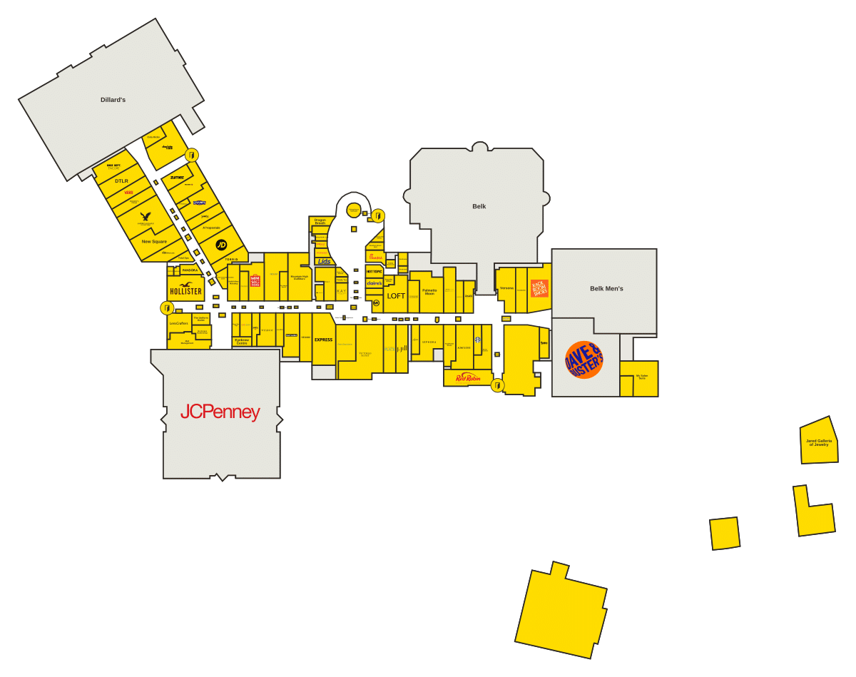 Columbiana Centre Directory Map