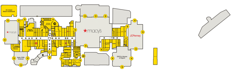 Dadeland Mall Directory Map