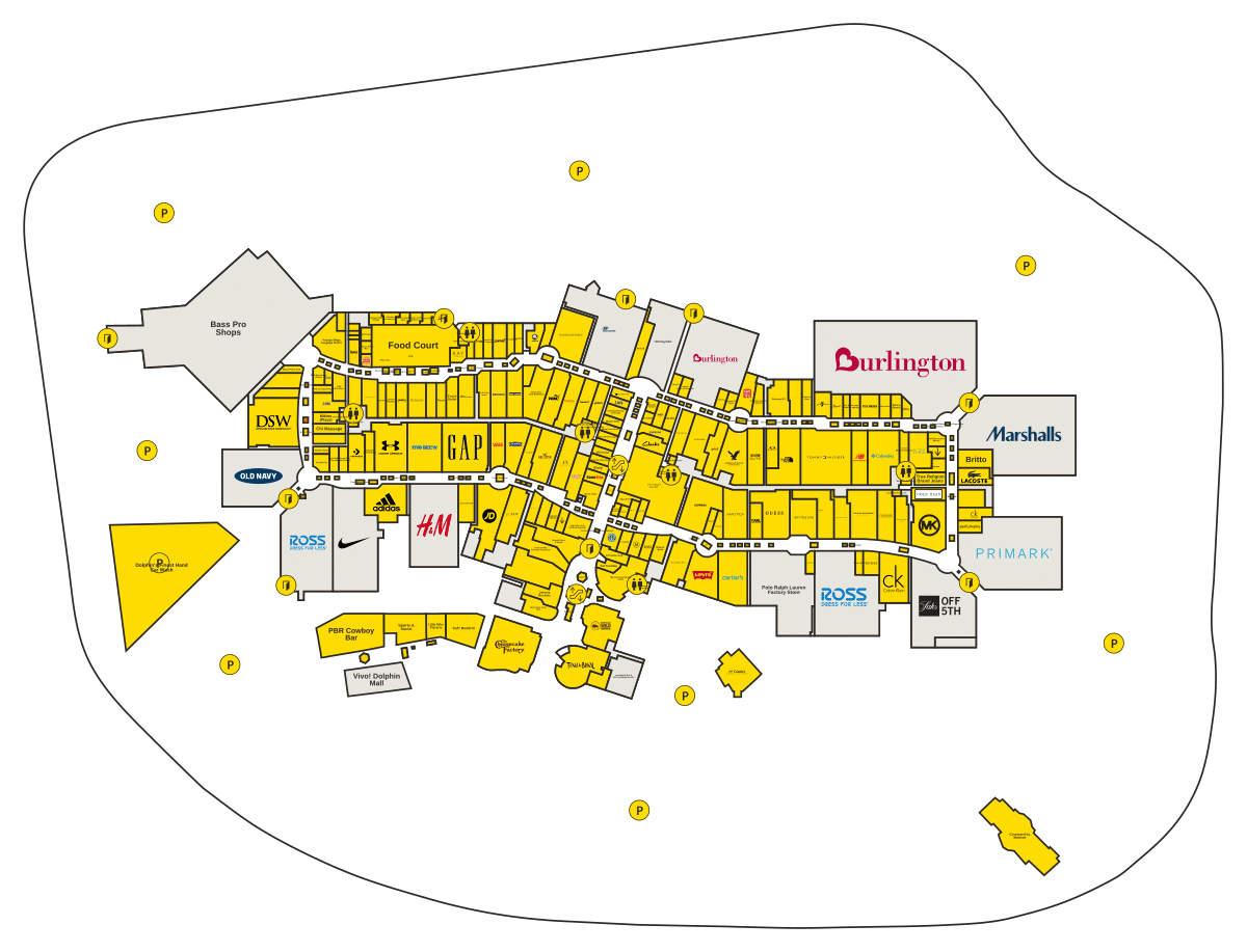 Dolphin Mall Directory Map