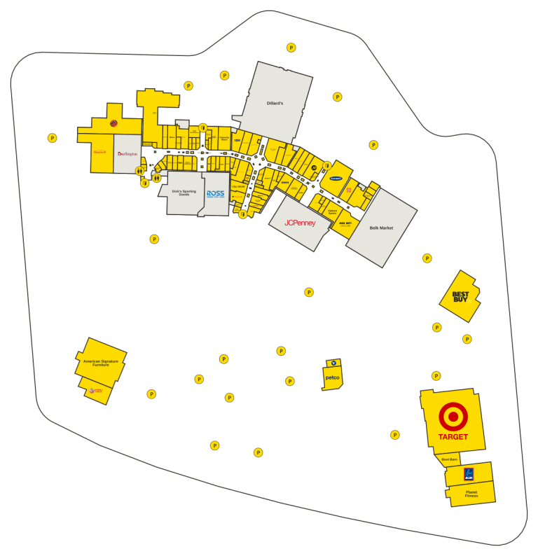Governor's Square Mall Directory Map