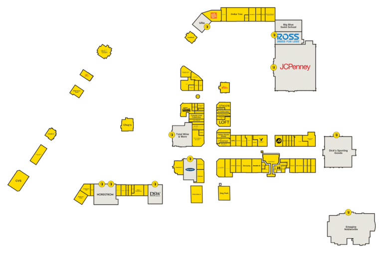 Hamilton Town Center Directory Map