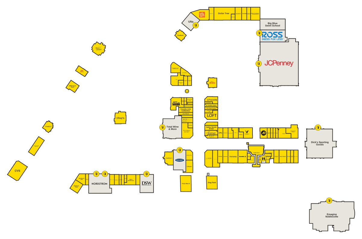 Hamilton Town Center Directory Map