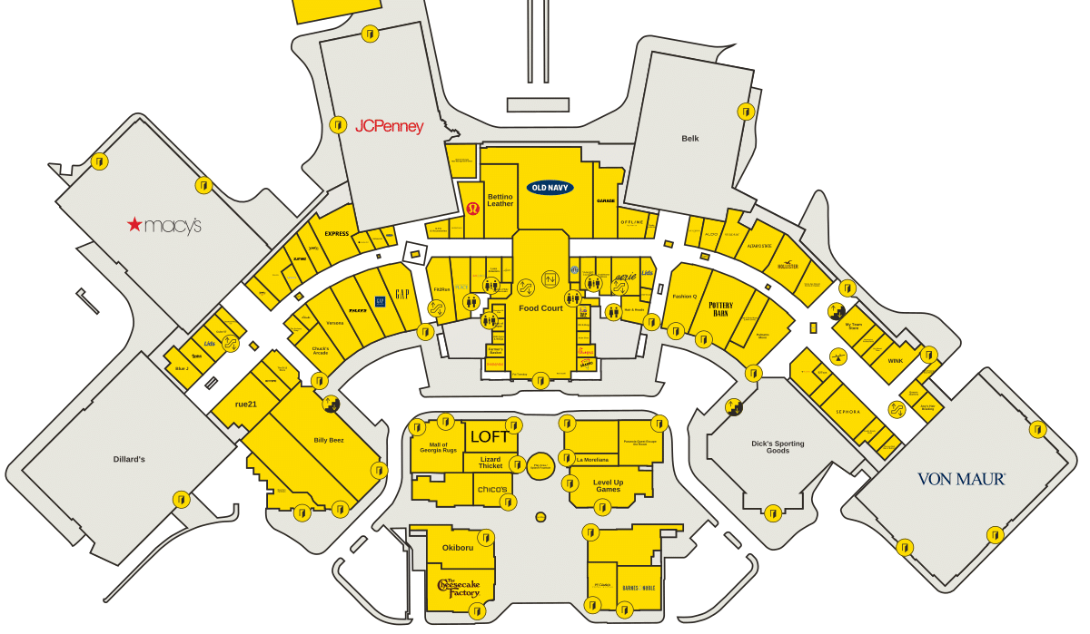 Mall of Georgia Directory Map