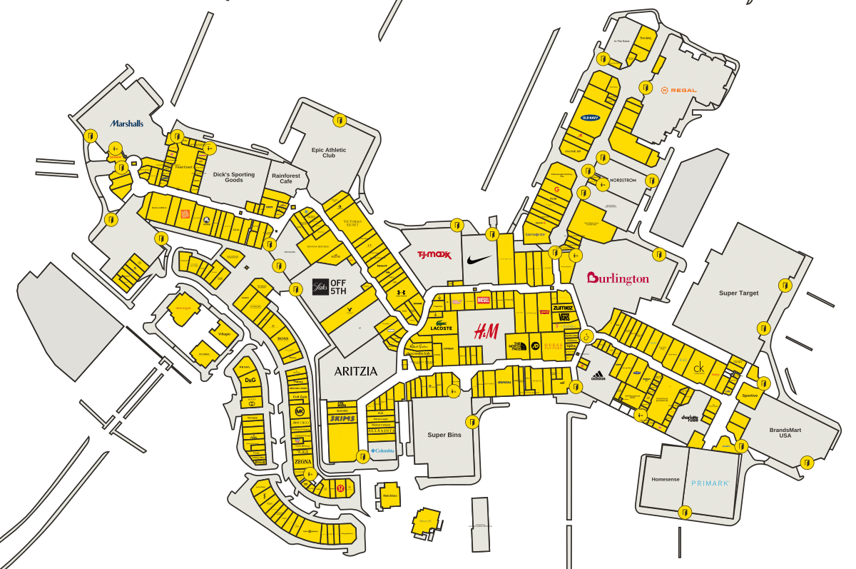 Sawgrass Mills Directory Map