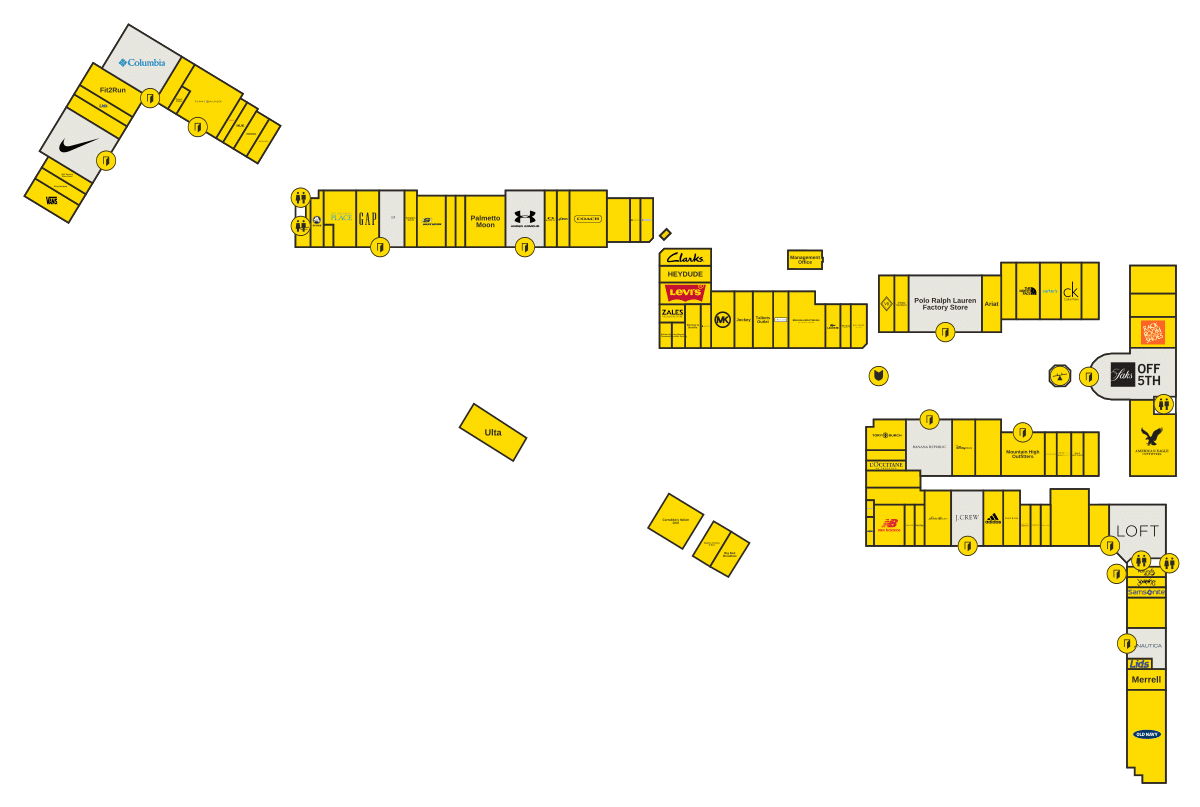 Silver Sands Premium Outlets Directory Map