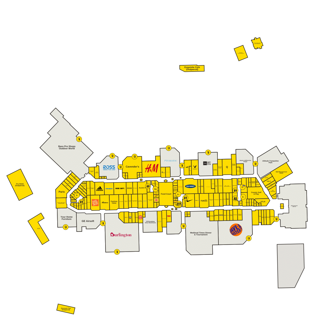 Sugarloaf Mills Directory Map
