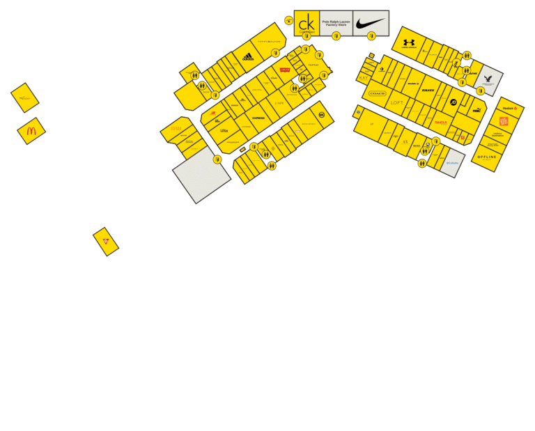 Tampa Premium Outlets Directory Map