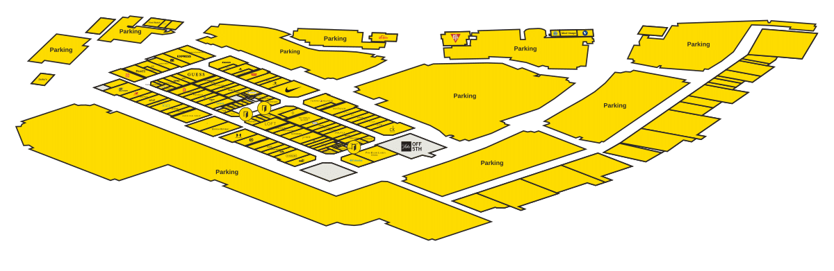 Tanger Outlets Palm Beach Directory Map