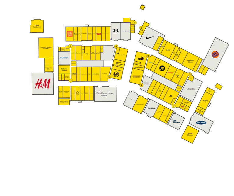 Tanger Savannah Directory Map