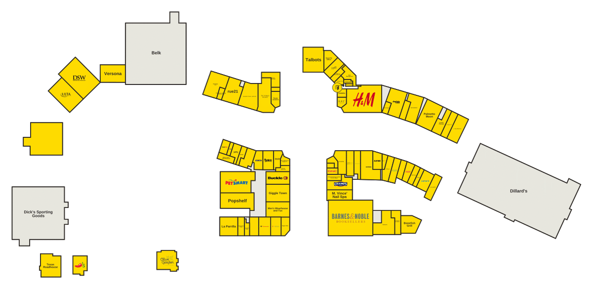 The Shoppes at River Crossing Directory Map
