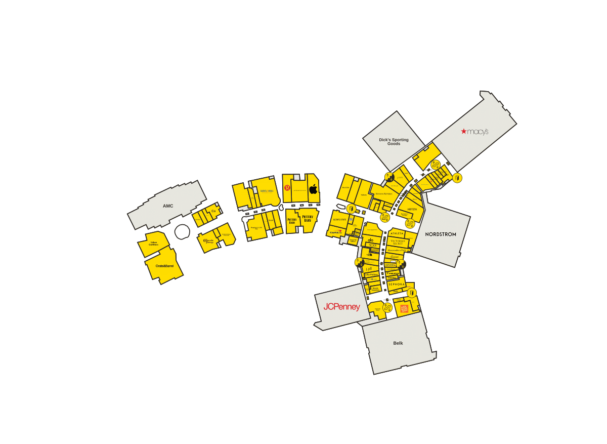 The Streets at Southpoint Directory Map