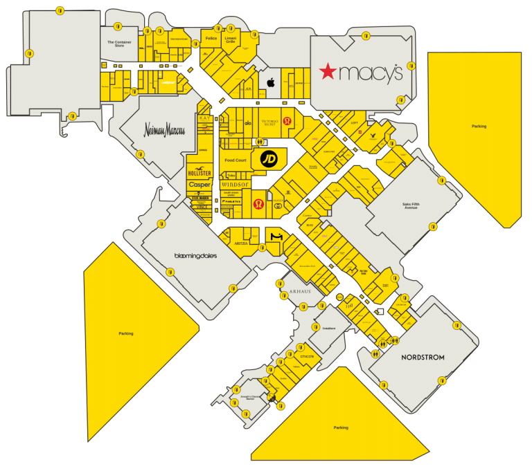 Town Center at Boca Raton Directory Map