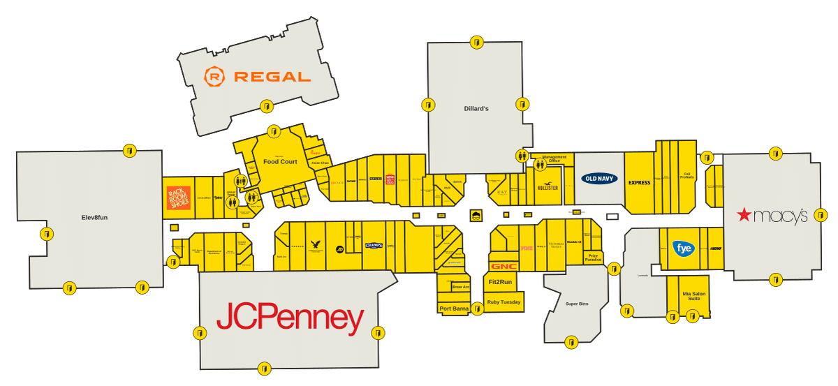 Treasure Coast Square Directory Map