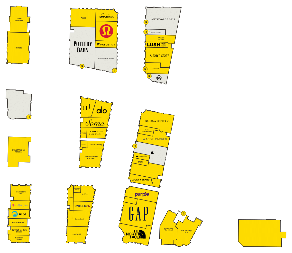 ABQ Uptown Directory Map