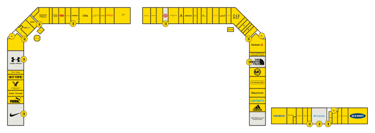 Albertville Premium Outlets Directory Map
