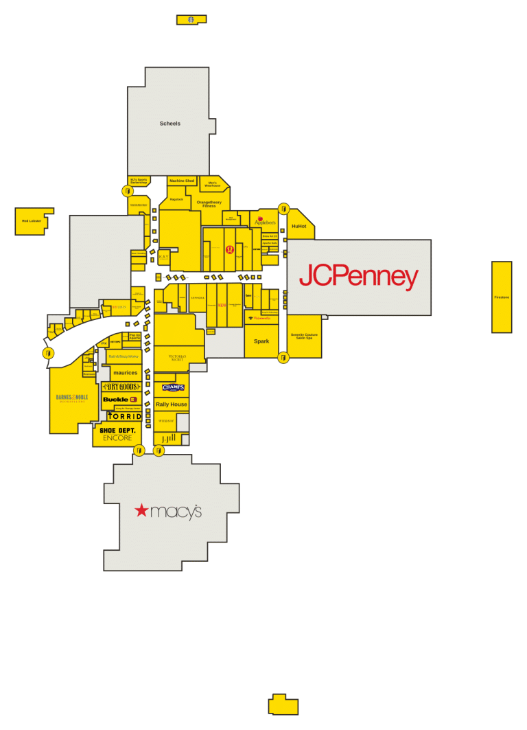 Apache Mall Directory Map